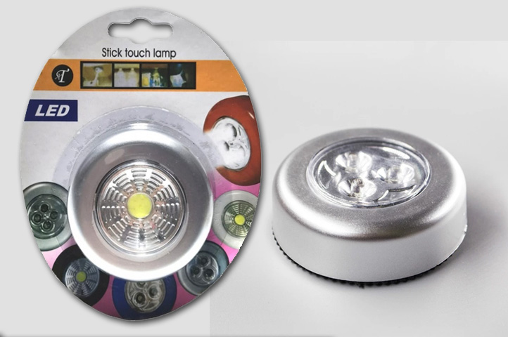 ELECTRONICA: LAMPARA PRESION LED A PILAS (CS)