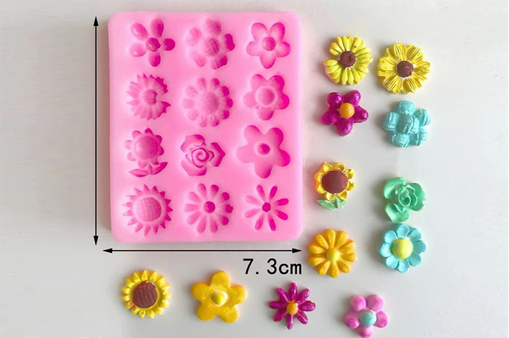 Oldes En Fora De Flor De Durazno, 4 Unidades, Oldes De Silicona Para Decoración De Pasteles
