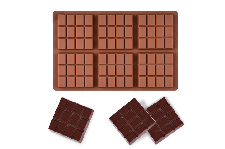 Molde De Silicona Para Chocolate Cuadrado 126 Cavidades (2 Piezas) - Ideal Para Dulces, Hielo Y Gelatina - Resistente Al Horno