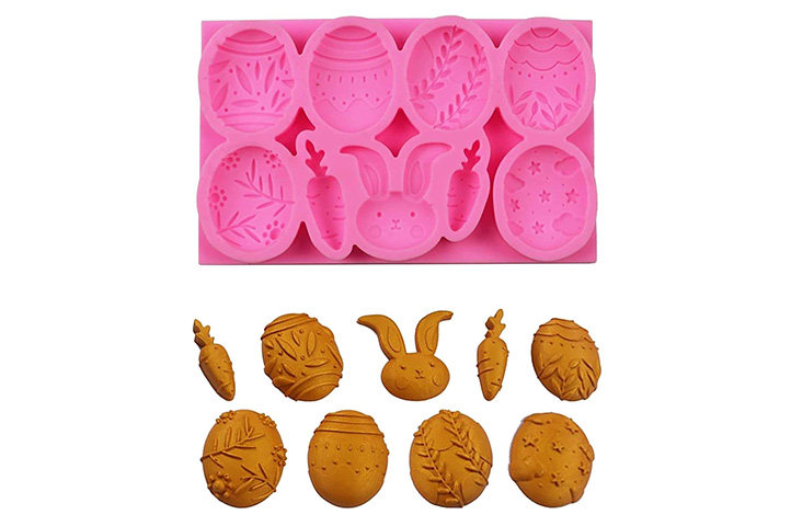 Molde De Silicona Para Pascua, Conejo De Pascua, Moldes De Silicona, Moldes De Fundición De Conejos 3D, Molde De Silicona Para Pascua, Conejo De