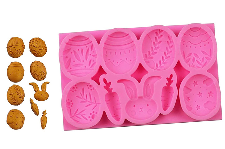 Moldes De Silicona Para Fundición De Pascua, Conejos, Moldes Para