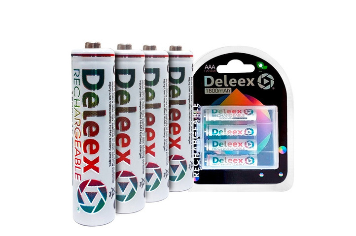 ELECTRONICA: PACK 4 PILAS RECARGABLES DELEEX AAA (HH2)