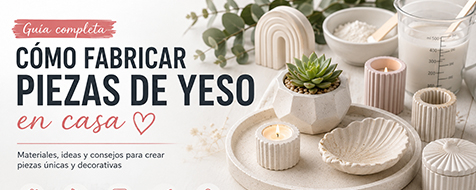 Como fabricar piezas de yeso en casa